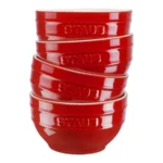 Keramičke činije STAUB 4/1 Crvena