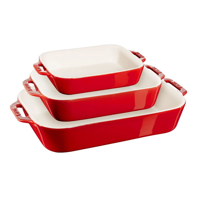 Keramicki pekac Crveni set